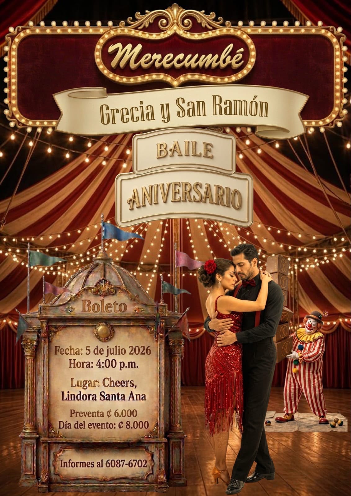 Baile Aniversario Grecia y San Ramón
